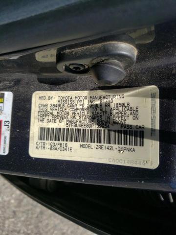 Photo 10 from auction – 2013 TOYOTA COROLLA BA with VIN 5YFBU4EE0DP139954