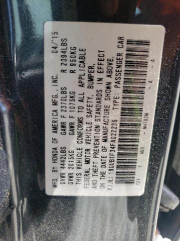 Photo 10 from auction – 2015 ACURA TLX with VIN 19UUB1F34FA022235