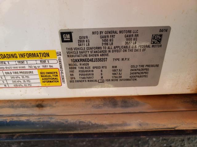 Photo 10 from auction – 2014 GMC ACADIA SLE with VIN 1GKKRNED4EJ338207