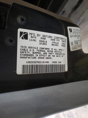 Photo 10 from auction – 2002 SATURN SL2 with VIN 1G8ZK52792Z181486
