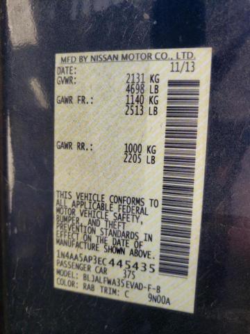 Photo 10 from auction – 2014 NISSAN MAXIMA S with VIN 1N4AA5AP3EC445435