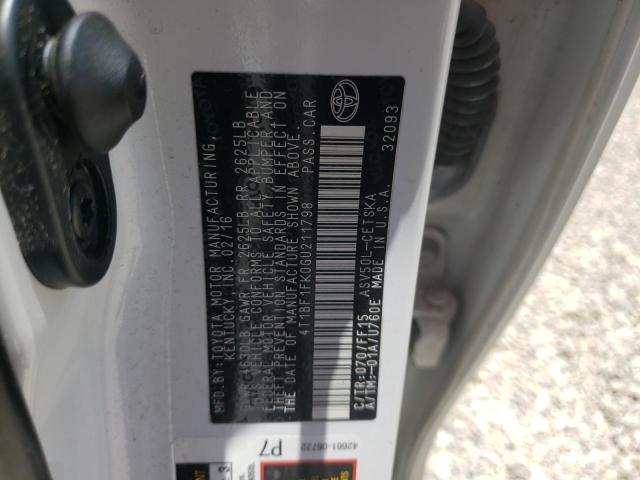 Photo 10 from auction – 2016 TOYOTA CAMRY LE with VIN 4T1BF1FK0GU211798