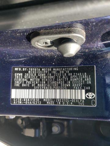 Photo 10 from auction – 2020 TOYOTA COROLLA LE with VIN 5YFEPRAE6LP065025