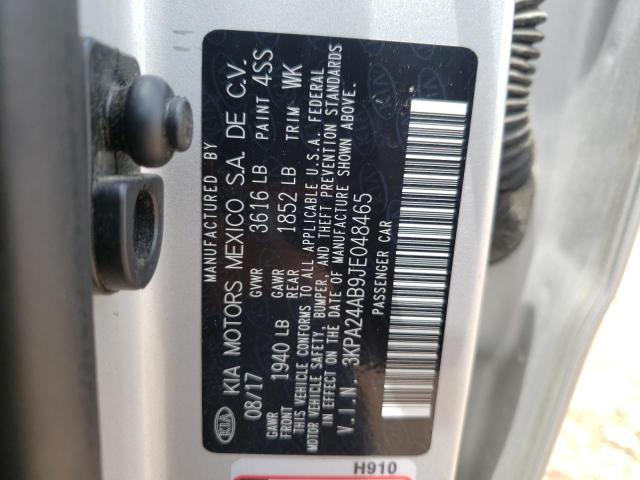Photo 10 from auction – 2018 KIA RIO LX with VIN 3KPA24AB9JE048465
