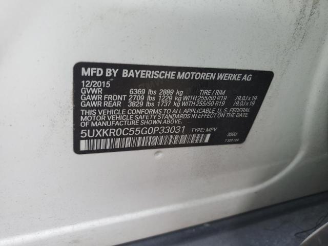 Photo 10 from auction – 2016 BMW X5 XDRIVE3 with VIN 5UXKR0C55G0P33031