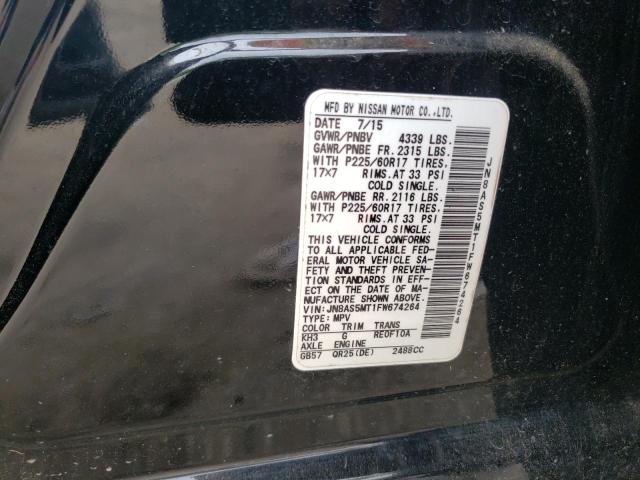Photo 10 from auction – 2015 NISSAN ROGUE SELE with VIN JN8AS5MT1FW674264