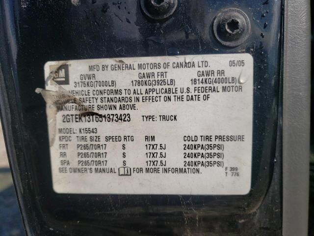 Photo 10 from auction – 2005 GMC NEW SIERRA with VIN 2GTEK13T651373423