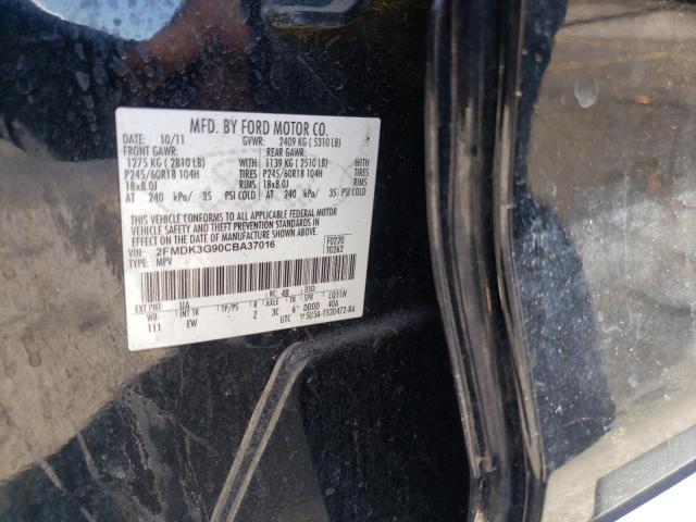 Photo 10 from auction – 2012 FORD EDGE SE with VIN 2FMDK3G90CBA37016