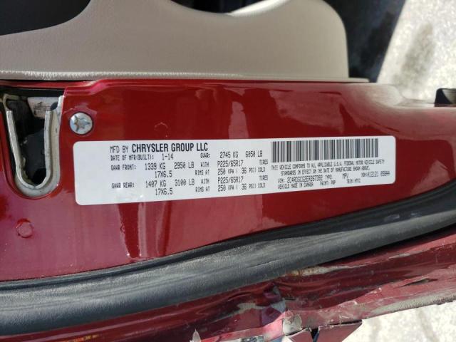Photo 10 from auction – 2014 DODGE GRAND CARA with VIN 2C4RDGCG2ER267392