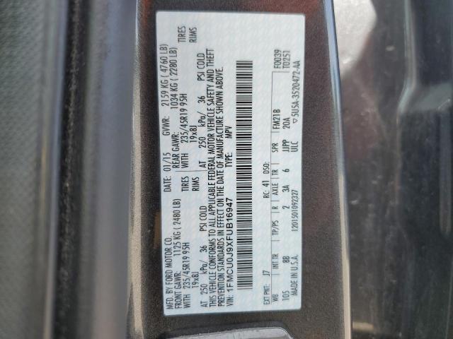 Photo 10 from auction – 2015 FORD ESCAPE TIT with VIN 1FMCU0J9XFUB16947