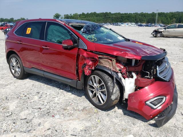 FORD EDGE TITAN 2016 with VIN 2FMPK3K82GBC30107 - Photo from auction