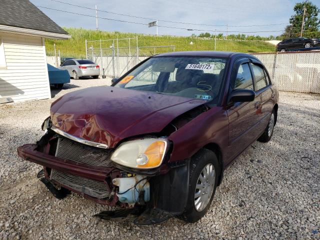 Photo 2 from auction – 2002 HONDA CIVIC LX with VIN 2HGES165X2H524328