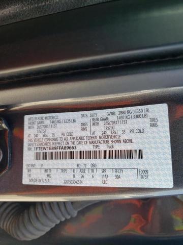Photo 10 from auction – 2015 FORD F150 SUPER with VIN 1FTEW1E89FFA89663
