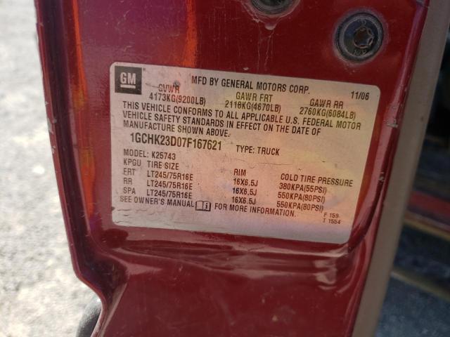 Photo 10 from auction – 2007 CHEVROLET SILVERADO with VIN 1GCHK23D07F167621