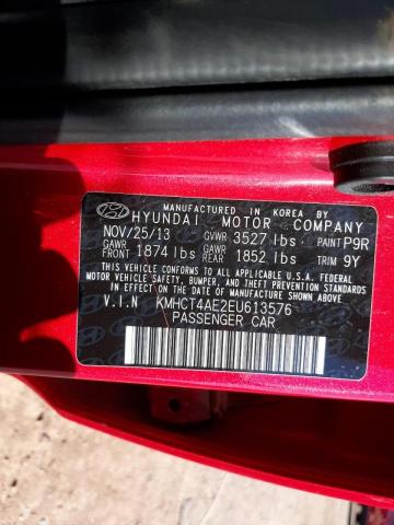 Photo 10 from auction – 2014 HYUNDAI ACCENT GLS with VIN KMHCT4AE2EU613576