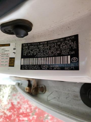 Foto 10 de la subasta – 2010 TOYOTA PRIUS con VIN JTDKN3DU2A1003115