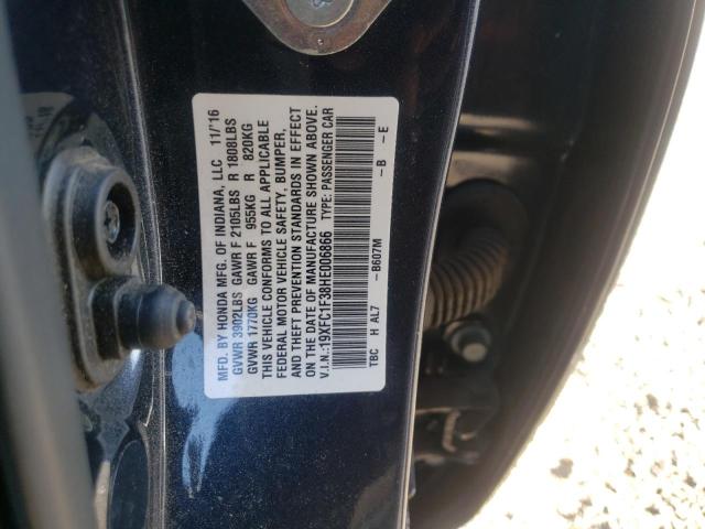 Photo 10 from auction – 2017 HONDA CIVIC EX with VIN 19XFC1F38HE006866