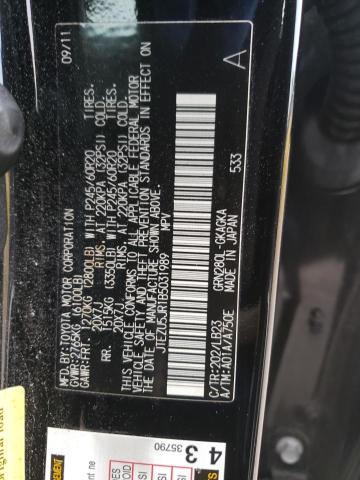 Photo 10 from auction – 2011 TOYOTA 4RUNNER SR with VIN JTEZU5JR1B5031989