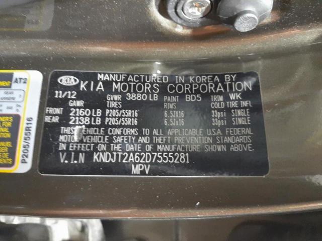 Photo 10 from auction – 2013 KIA SOUL + with VIN KNDJT2A62D7555281