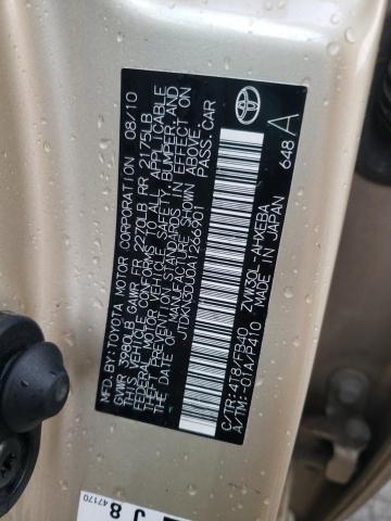 Photo 10 from auction – 2010 TOYOTA PRIUS with VIN JTDKN3DU0A1266901