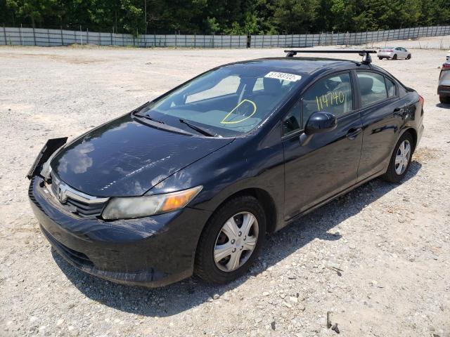 Photo 2 from auction – 2012 HONDA CIVIC LX with VIN 2HGFB2F54CH595245