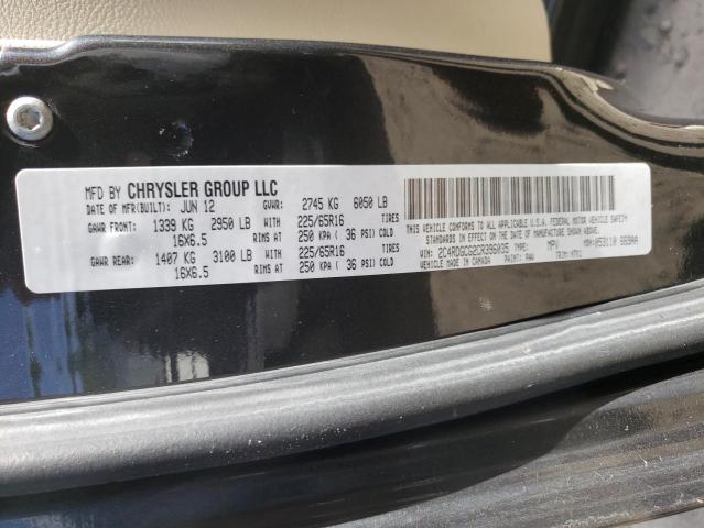 Photo 10 from auction – 2012 DODGE GRAND CARA with VIN 2C4RDGCG2CR396035