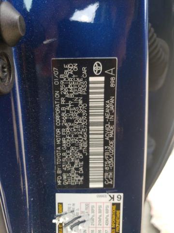 Photo 10 from auction – 2007 TOYOTA CAMRY CE with VIN JTNBE46K573093970