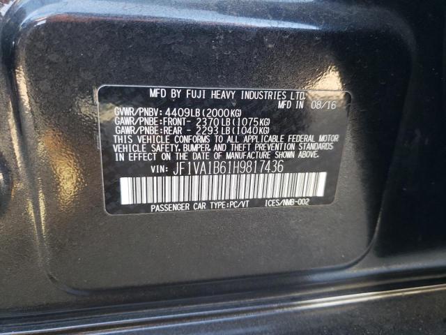 Photo 10 from auction – 2017 SUBARU WRX with VIN JF1VA1B61H9817436
