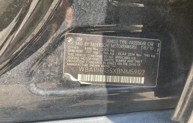 Photo 10 from auction – 2011 BMW 328 I with VIN WBAPH7G5XBNM59122