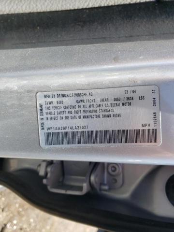 Photo 10 from auction – 2004 PORSCHE CAYENNE with VIN WP1AA29P14LA23027