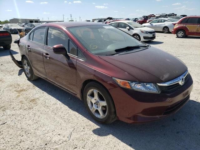 HONDA CIVIC LX 2012 with VIN 2HGFB2F58CH608790 - Photo from auction