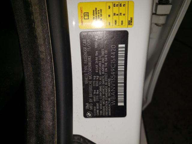 Photo 10 from auction – 2009 BMW 528 XI with VIN WBANV13549C154420
