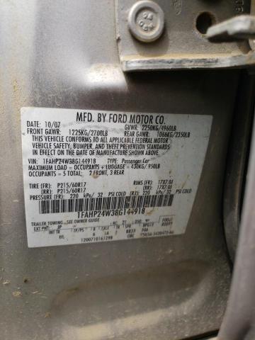 Photo 10 from auction – 2008 FORD TAURUS SEL with VIN 1FAHP24W38G144918
