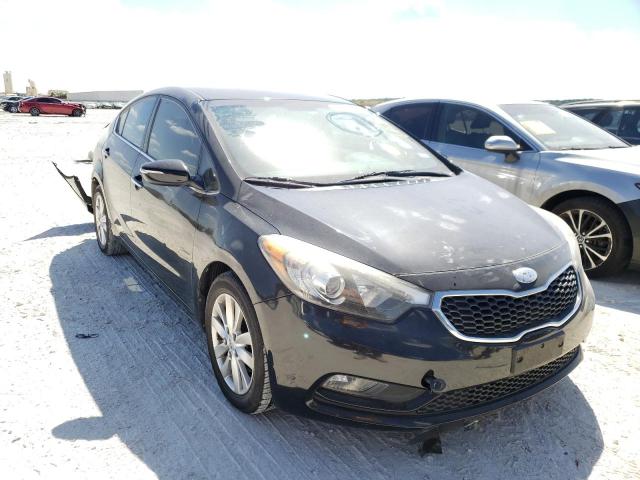 KIA FORTE EX 2014 with VIN KNAFX4A88E5120010 - Photo from auction