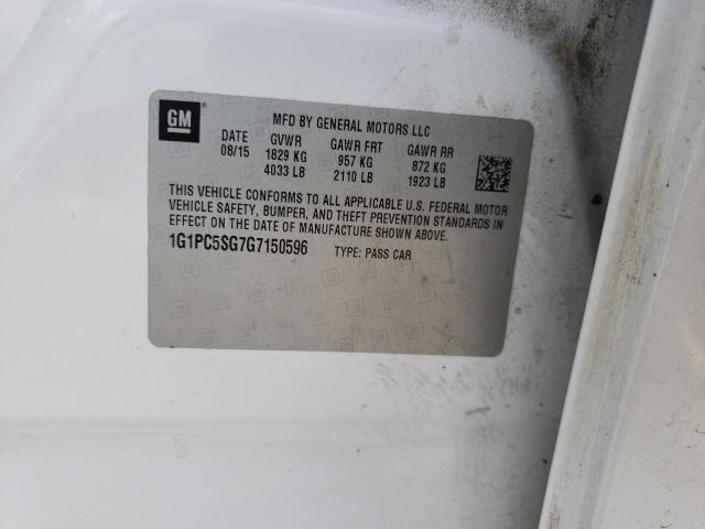Photo 10 from auction – 2016 CHEVROLET CRUZE LIMI with VIN 1G1PC5SG7G7150596