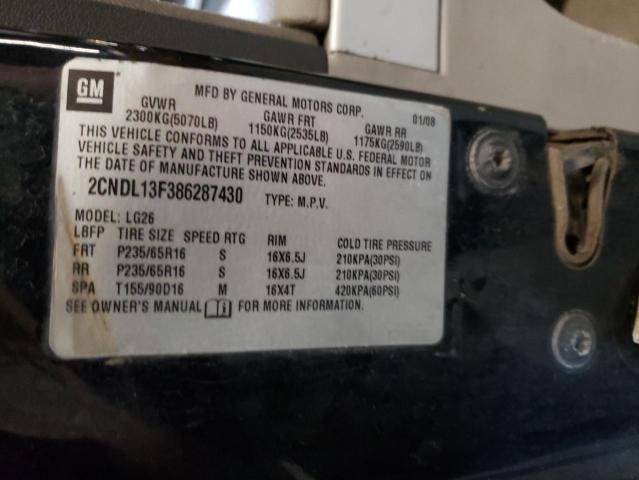 Photo 10 from auction – 2008 CHEVROLET EQUINOX LS with VIN 2CNDL13F386287430