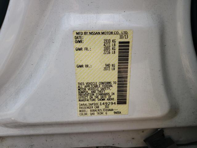 Photo 10 from auction – 2014 NISSAN ALTIMA 2.5 with VIN 1N4AL3AP1EC149294