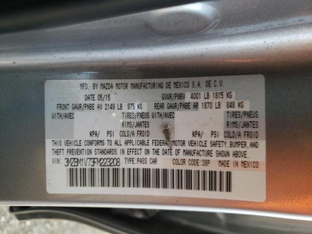 Photo 10 from auction – 2015 MAZDA 3 TOURING with VIN 3MZBM1V73FM223208