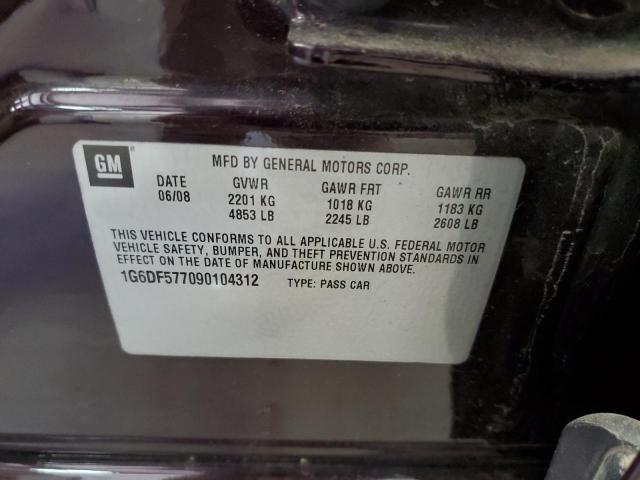 Photo 10 from auction – 2009 CADILLAC CTS with VIN 1G6DF577090104312