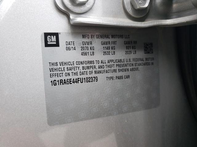 Фото 10 с аукциона – 2015 CHEVROLET VOLT с VIN 1G1RA6E44FU102379