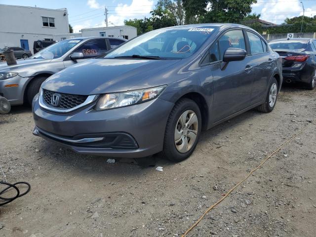 Photo 2 from auction – 2014 HONDA CIVIC LX with VIN 19XFB2F53EE025783