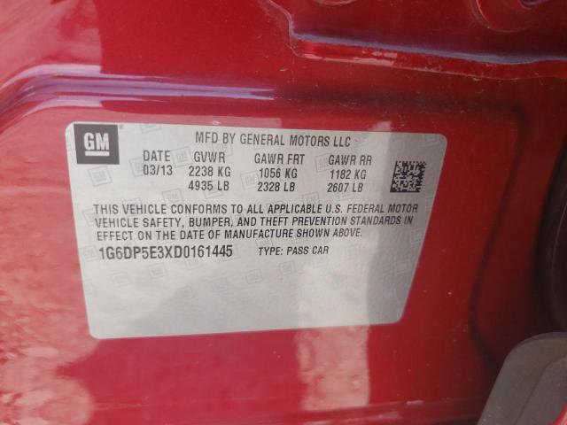 Photo 10 from auction – 2013 CADILLAC CTS PREMIU with VIN 1G6DP5E3XD0161445