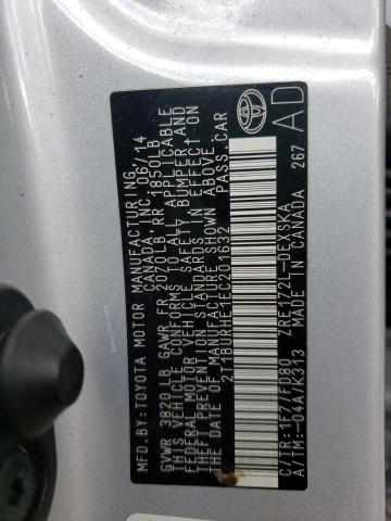 Photo 10 from auction – 2014 TOYOTA COROLLA L with VIN 2T1BURHE1EC201632