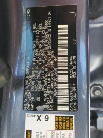 Photo 10 from auction – 2006 TOYOTA HIGHLANDER with VIN JTEGP21A460105478