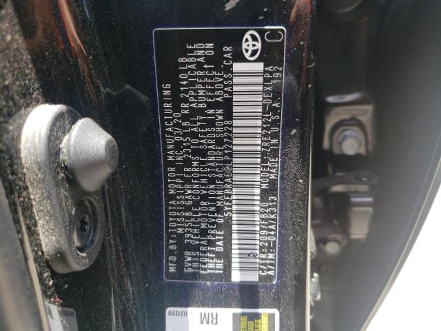 Photo 10 from auction – 2020 TOYOTA COROLLA LE with VIN 5YFEPRAE2LP127228