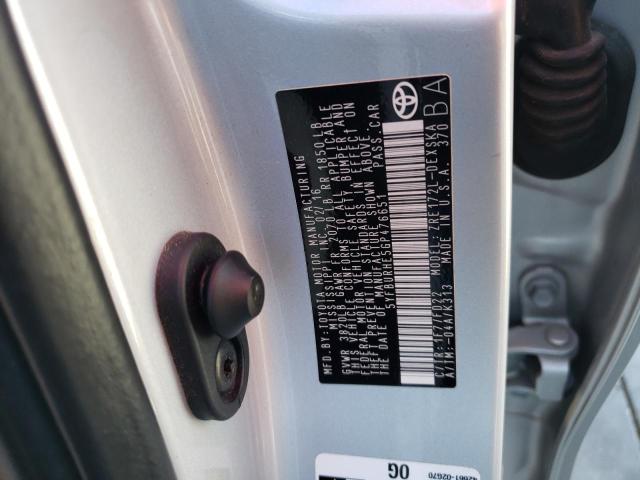 Photo 10 from auction – 2016 TOYOTA COROLLA L with VIN 5YFBURHE5GP476651