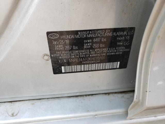 Photo 10 from auction – 2019 HYUNDAI SONATA LIM with VIN 5NPE34AF2KH770701