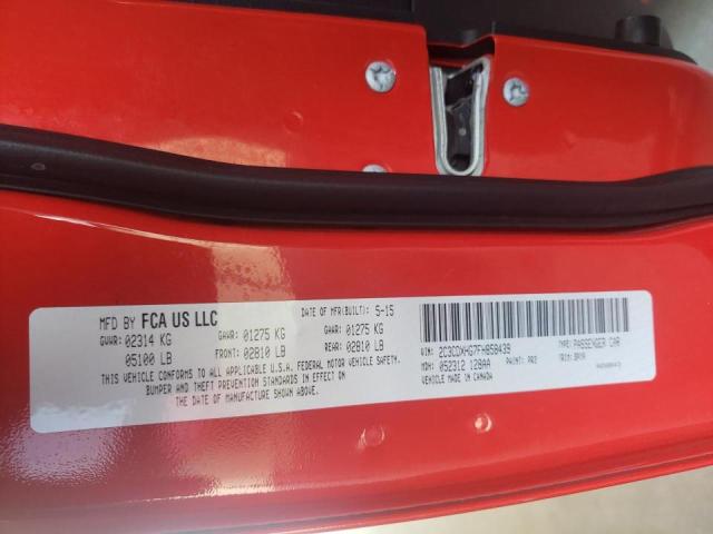 Photo 10 from auction – 2015 DODGE CHARGER SX with VIN 2C3CDXHG7FH858439