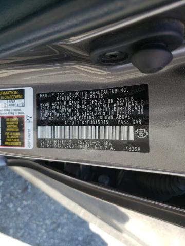 Photo 10 from auction – 2015 TOYOTA CAMRY LE with VIN 4T1BF1FK1FU045015