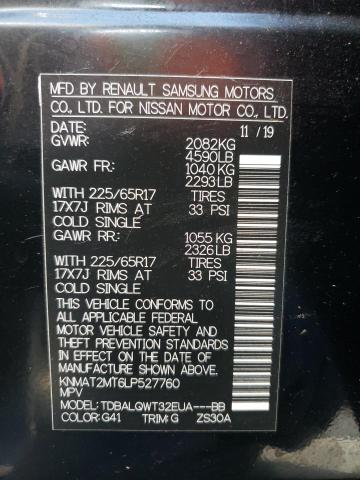 Photo 10 from auction – 2020 NISSAN ROGUE S with VIN KNMAT2MT6LP527760